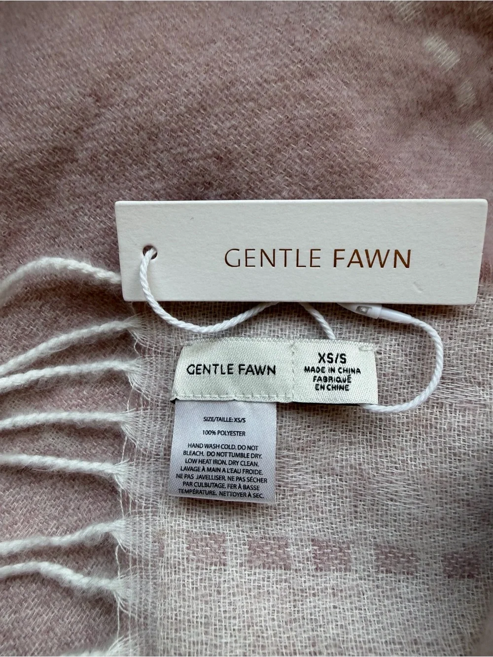Gentle Fawn Dusty Blush Fringe Wrap